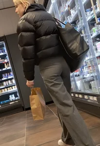 Skinny blonde with tight ass