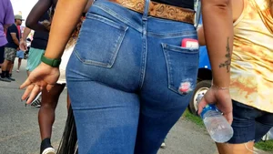Sexy cowgirl in jeans