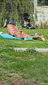 Suntanning 101 PAWG in Thong