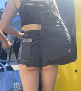 Train shooting, cheeks out (OC)