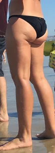 Blonde Beach Milf Having Fun — Bubble Butt