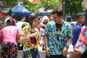 Water Festival girls in Thailand