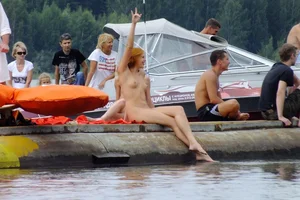 Publicly nude girls