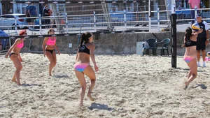 Weymouth beach volleyball girls 2018