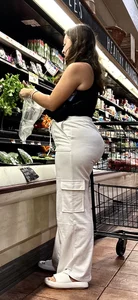 Brunette solid glutes in white bottoms‼️