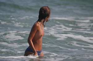 Verna topless beach girls out in the sun