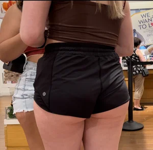 Ass Cheeks Hanging out LULU Shorts