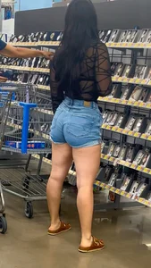 Walmart ass was hungry! Jean shorts