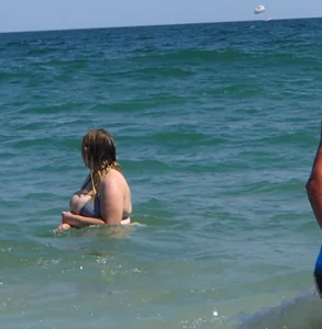 Busty bbw girl couldn’t contain huge boobs in bikini pt 2