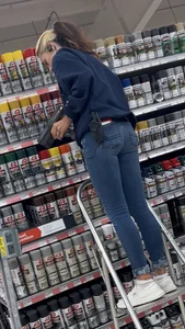 Oh My Stars! Tight AF On A Ladder🤩