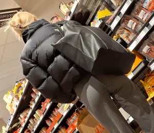 Skinny blonde with tight ass