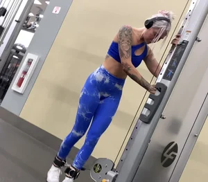 HOTTEST BLONDE DREAMY BLUE LEGGINGS  TIER