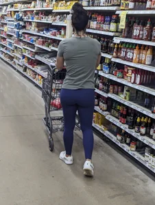 Honey in blue leggings