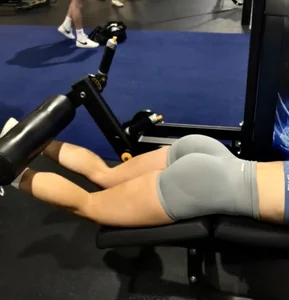 1- Blonde Gym Booty Shorts