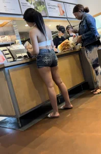 Mexican chick dressed up very slutty for us