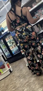 Milf showing cleavage and tight ass