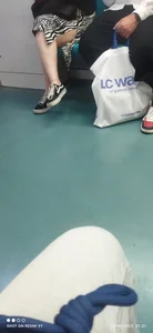 Girls with hot legs sitting in public places