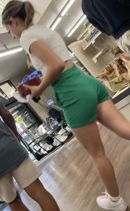 Super petite Latina teen with the sexiest legs in her shirt shorts !!