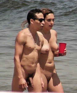 Nude beach and topless girls