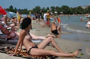 Sexy girls on nude beach Promorsk in Bulgaria