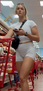 Blonde looking DEFYNE in those white shorts