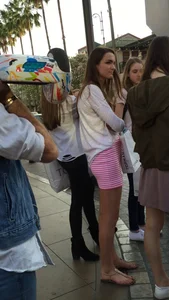 Skinny Candid Girl in Sandals Street Creepshot
