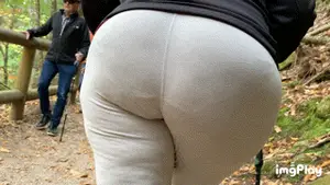 GILF with a dump truck ass hiking