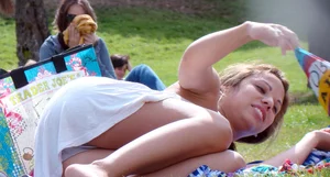 Bunch of sexy girls upskirted at parks showing their panties and asses