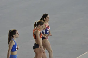 Candid track and field girls