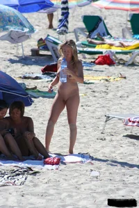 Bunch of sexy ladies on a nude beach