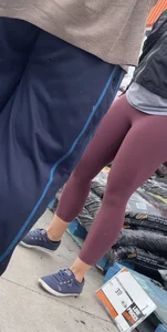 Sexy ball busting purple bubble butt