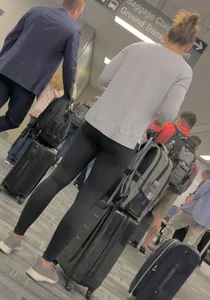 Milf asses at airport