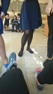 Candid college teens