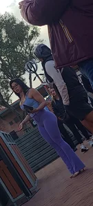 SEX DOLL WITH PIERCED NIPS AND TIGHT CLOTHES