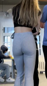 Pt.2 SUPER TIGHT college blonde in tight sweatpants