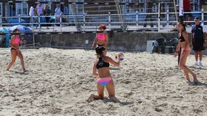 Weymouth beach volleyball girls 2018