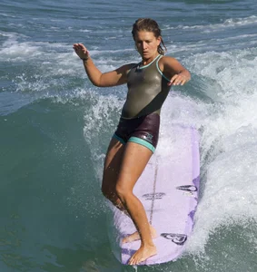 Candid surfer babes on the beach and in bikinis