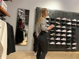 Beautiful blonde with nice round ass