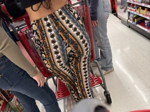 [OC] Tight College Chick with a Booty in Patterned Flare Leggings