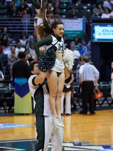 Candid cheerleaders