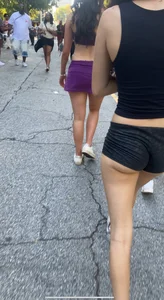 Cheeks hanging out tight shorts