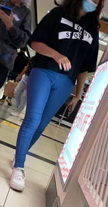 Latina teen likes her pocketless jeans