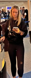Hot Blonde in ALO at airport (with face)