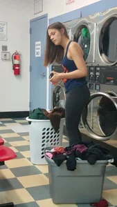 Laundromat leggings OC. caught?