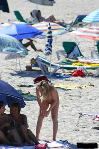 Bunch of sexy ladies on a nude beach
