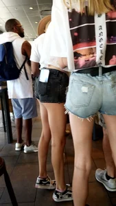 Teens in shorts shorts…tiny butt cheeks
