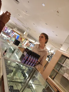 At the mall with the wife
