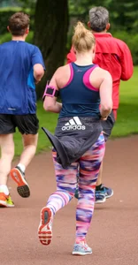 Candid track girls and runners