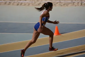 Candid track and field girls
