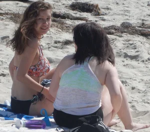 Sexy Skinny Girl on a Beach Creepshots Gallery